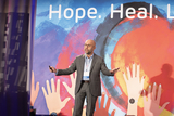 Dr. Rychik at Cardiology 2025 conference on stage