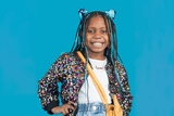 Young girl smiling