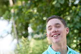 Young man smiling
