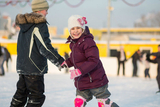 Children iceskating