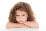 grumpy little girl