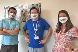 Staff wearing window facemasks Staff wearing window facemasks