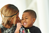 Zion with his Mom