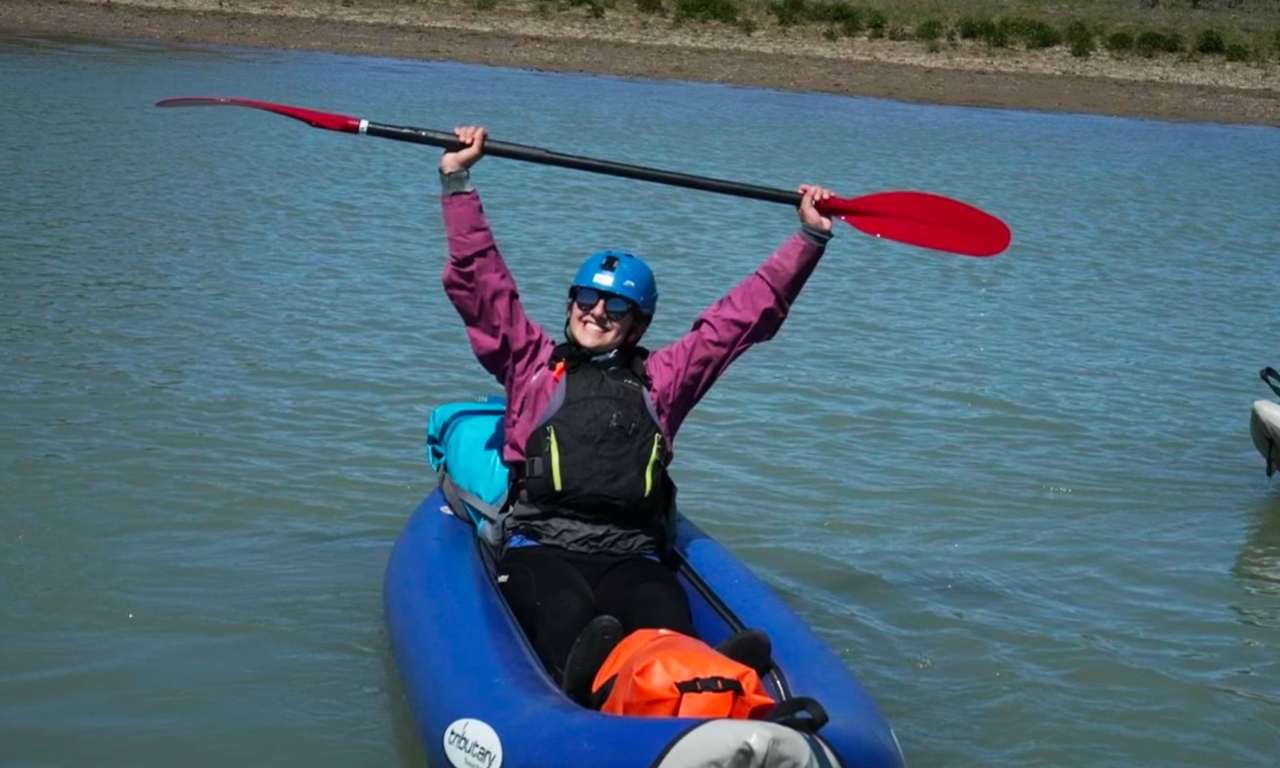 Amanda kayaking