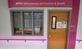 This image shows door to the waiting room.
