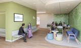 Computer rendering of the new inpatient tower arrival area