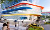 Computer rendering of the exterior of the new inpatient tower
