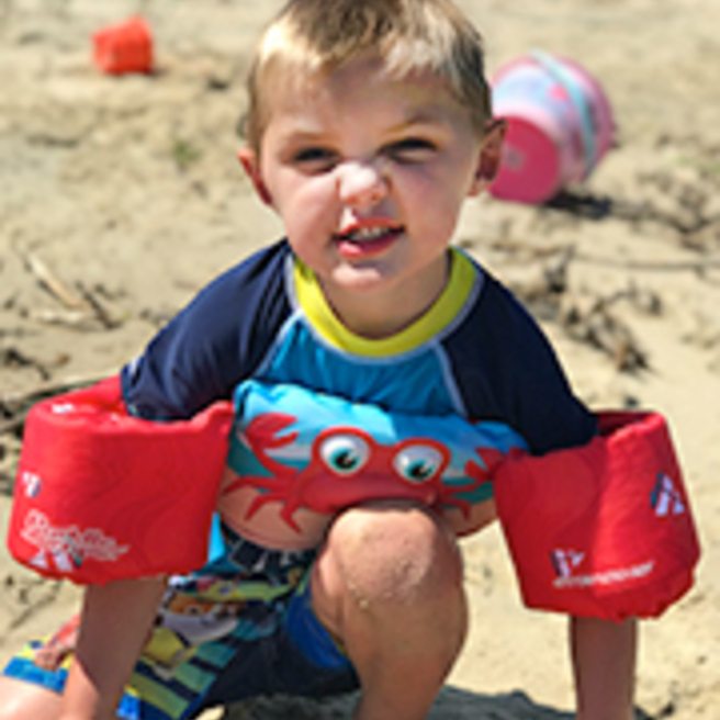 Hudosn at the beach