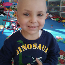 Boy hospital patient smiling in preschool