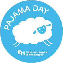 Pyjamadagsticker met schapen