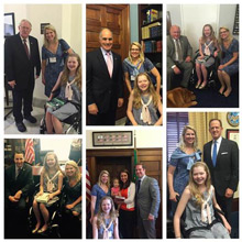 Holly Hedrick, MD, and her daughter Grace Haupt are pictured with U.S. Senator Bob Casey 