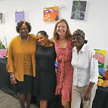 Therapeutic art program group photo