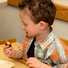 boy eating