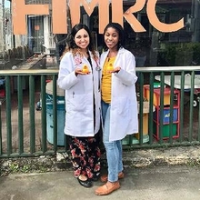 Prakriti Gill and her coworker