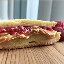 Peanut butter and jelly sandwich