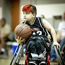 Ciarlo playing basketball
