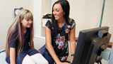 Dakota with medical assistant