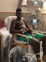 hospital patient smiling