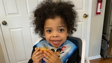 Asher eating lunch