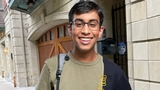 Rohan smiling outside
