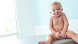 Baby Emmett smiling
