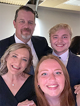 Juli, Brandon, and family