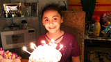 Carlin with her birthday cake