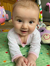 Maggie crawling