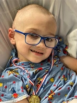 Colton at the hospital