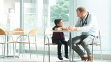 Elijah with Dr Romberg