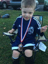 Evan at Soccer Game