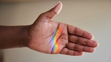 rainbow hand