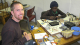 Doctor making jewelry