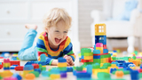 Gifts that are Great for Kids child playing with blocks