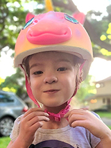 Eva smiling