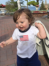 Francis running outside