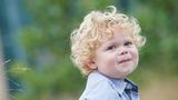 Landen smiling