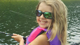 Kenzie outside fishing