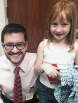 Taylor with Dr. Tasian