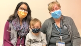 Jaxon with his nurses