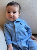 CJ sitting on couch