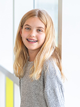 Lily smiling