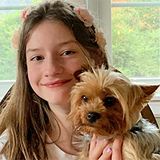 Abbie and her dog