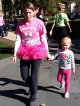 mary walking