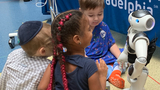 Nao Robot kids with robot