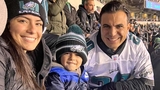 Nicholas attending an Eagles football game
