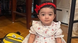 Liyana with a pretty dress on
