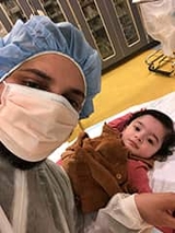 Liyana with the doctor
