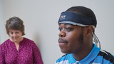 photo of football player under concussion study