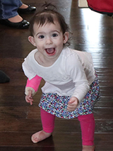 Harper walking around with cast on